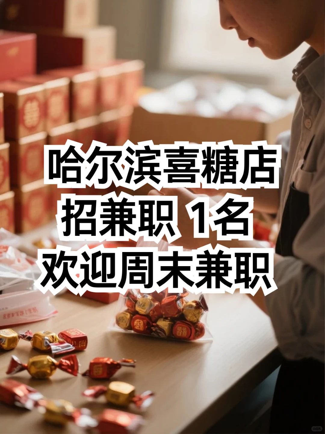 哈尔滨喜糖店招兼职 | 日薪150🎫
