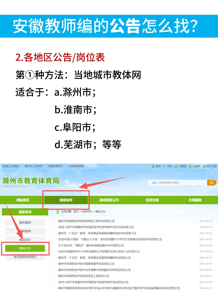 安徽教师编的公告怎么找？手把手教你