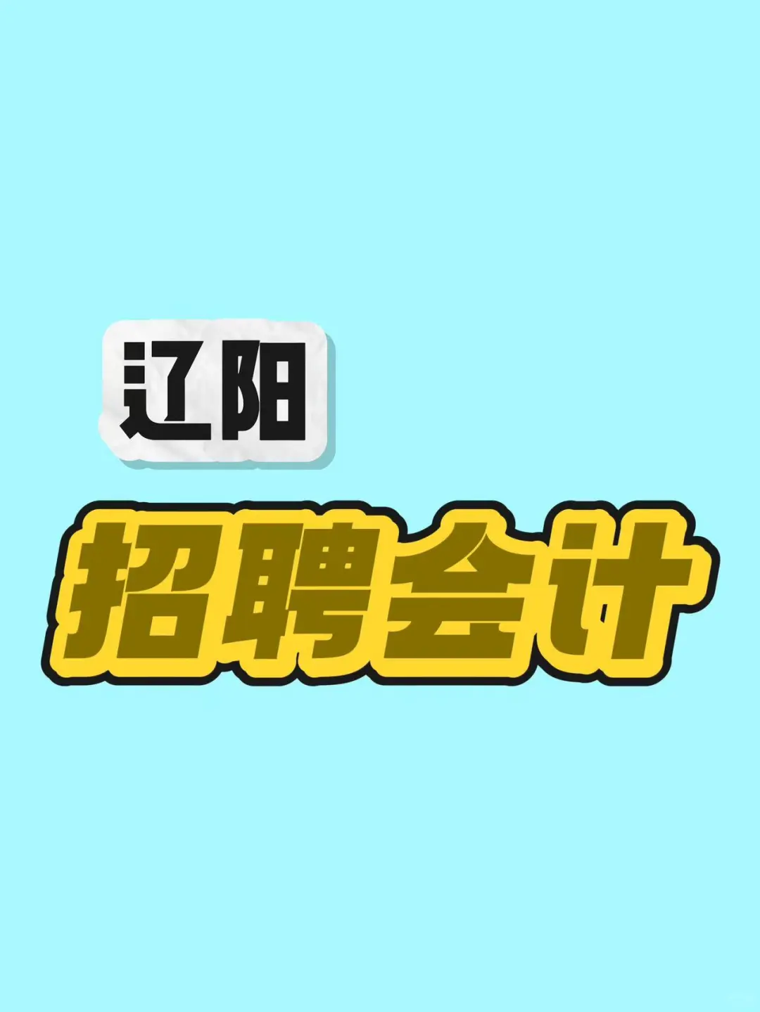 辽阳招聘会计一名