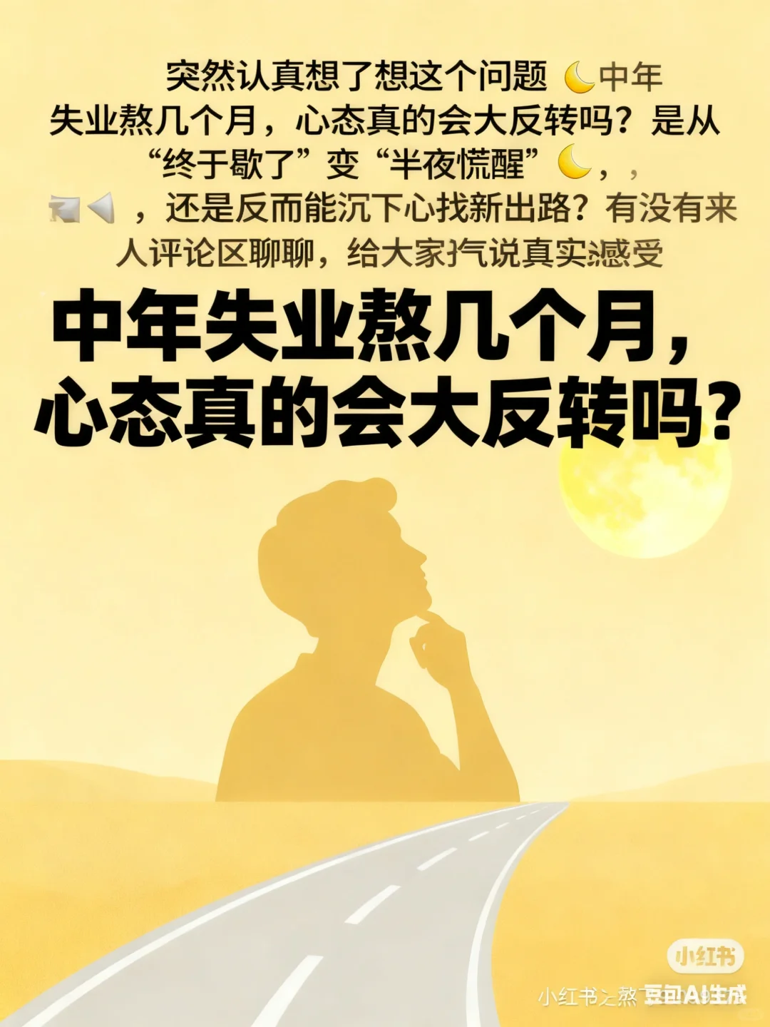 中年失业几个月后，会有什么心态变化？