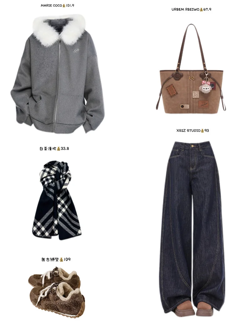 DAY23｜月入3k实习生秋冬通勤穿搭分享附🔗