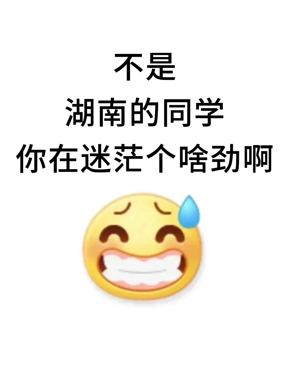 不是，湖南的同学你在迷茫个啥劲啊！