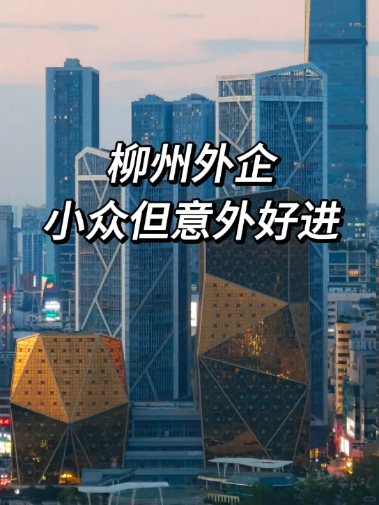 小众但意外好进的柳州外企