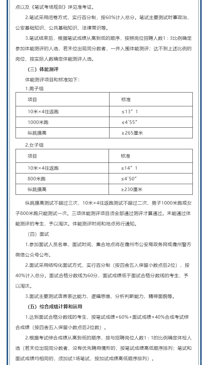 儋州市招聘警务辅助人员67人