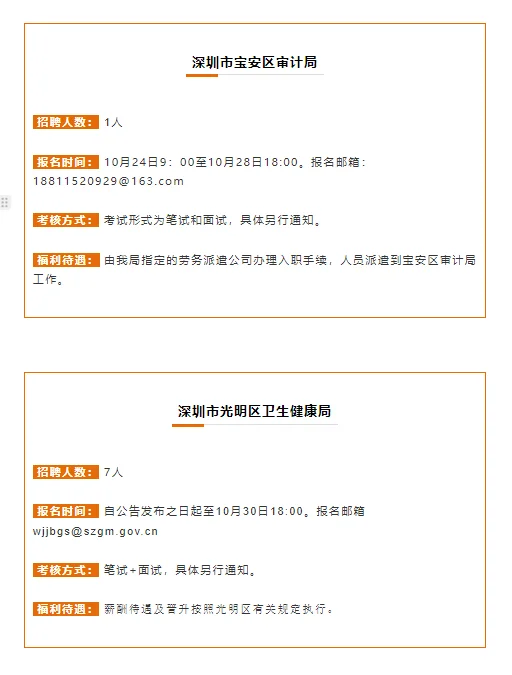 编制岗来了！深圳事业单位招1133人！速冲！