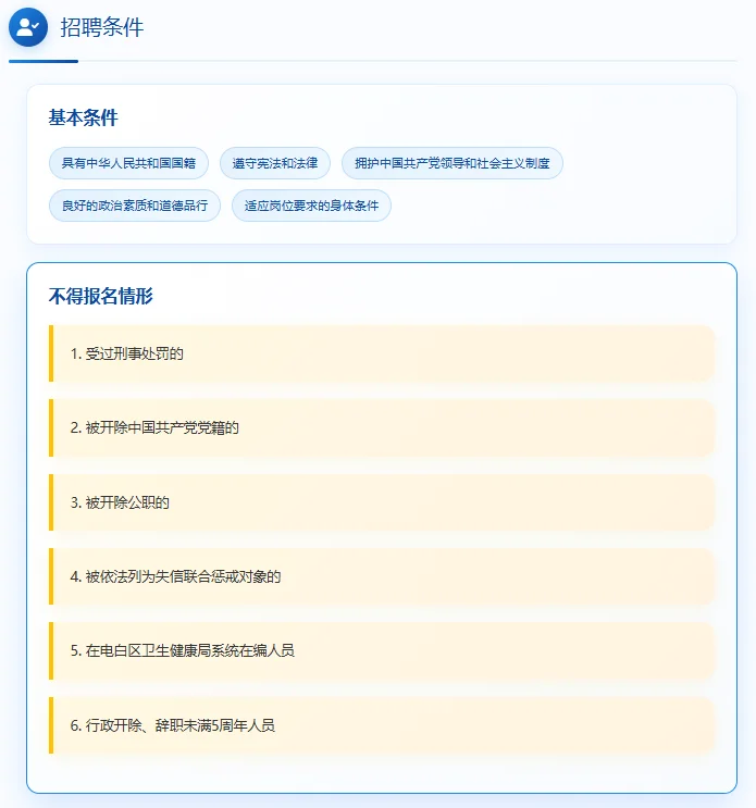 🏥 茂名市电白区慢性病防治中心招聘