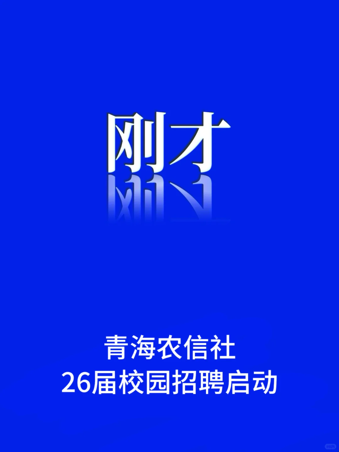 刚刚，青海农信社26届校园招聘启动！