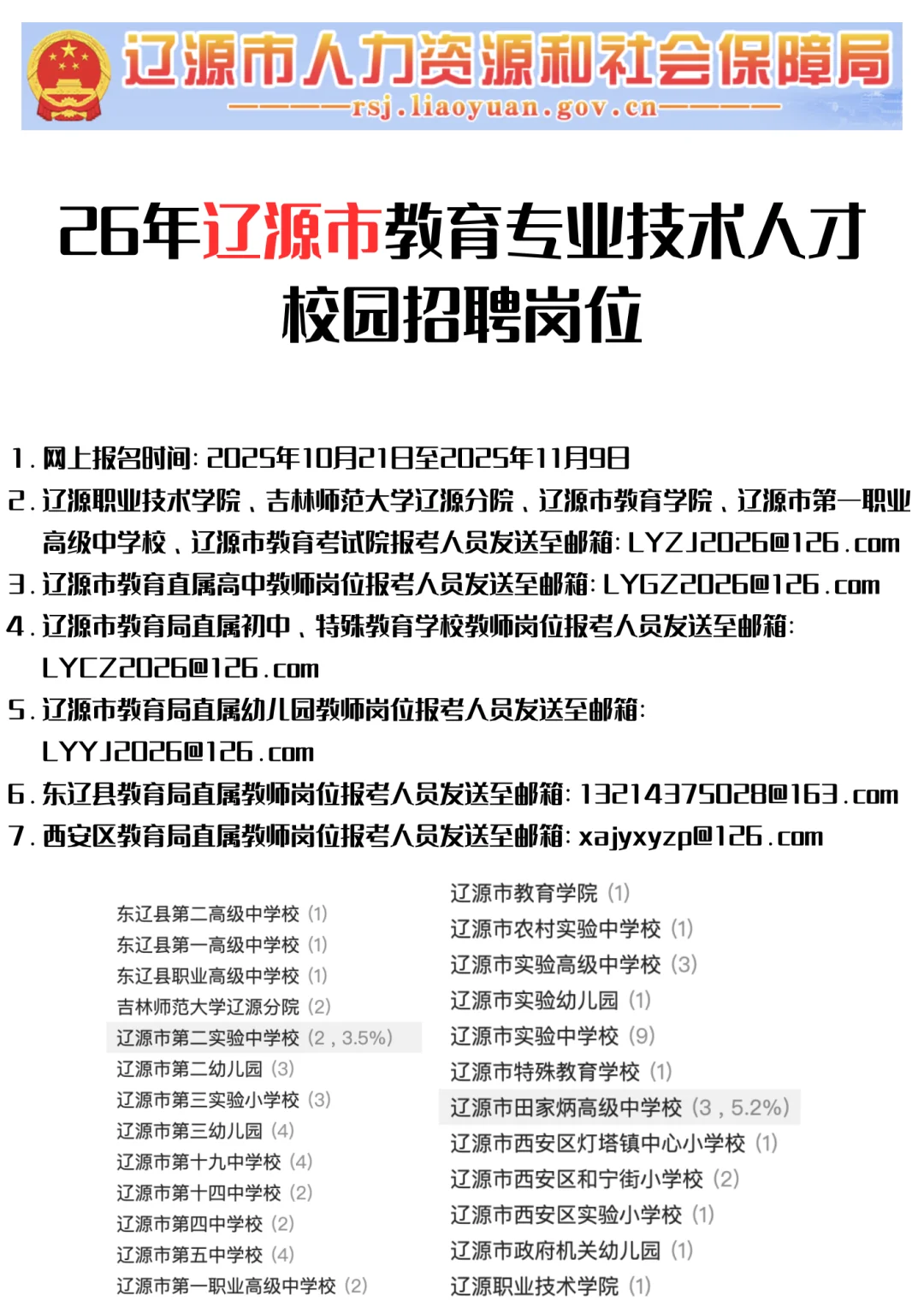 26年辽源市教育局人才引进，面试啊，来