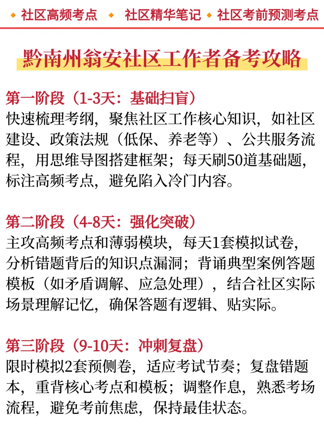 备考25黔南州瓮安社工的宝子，我的建议是！