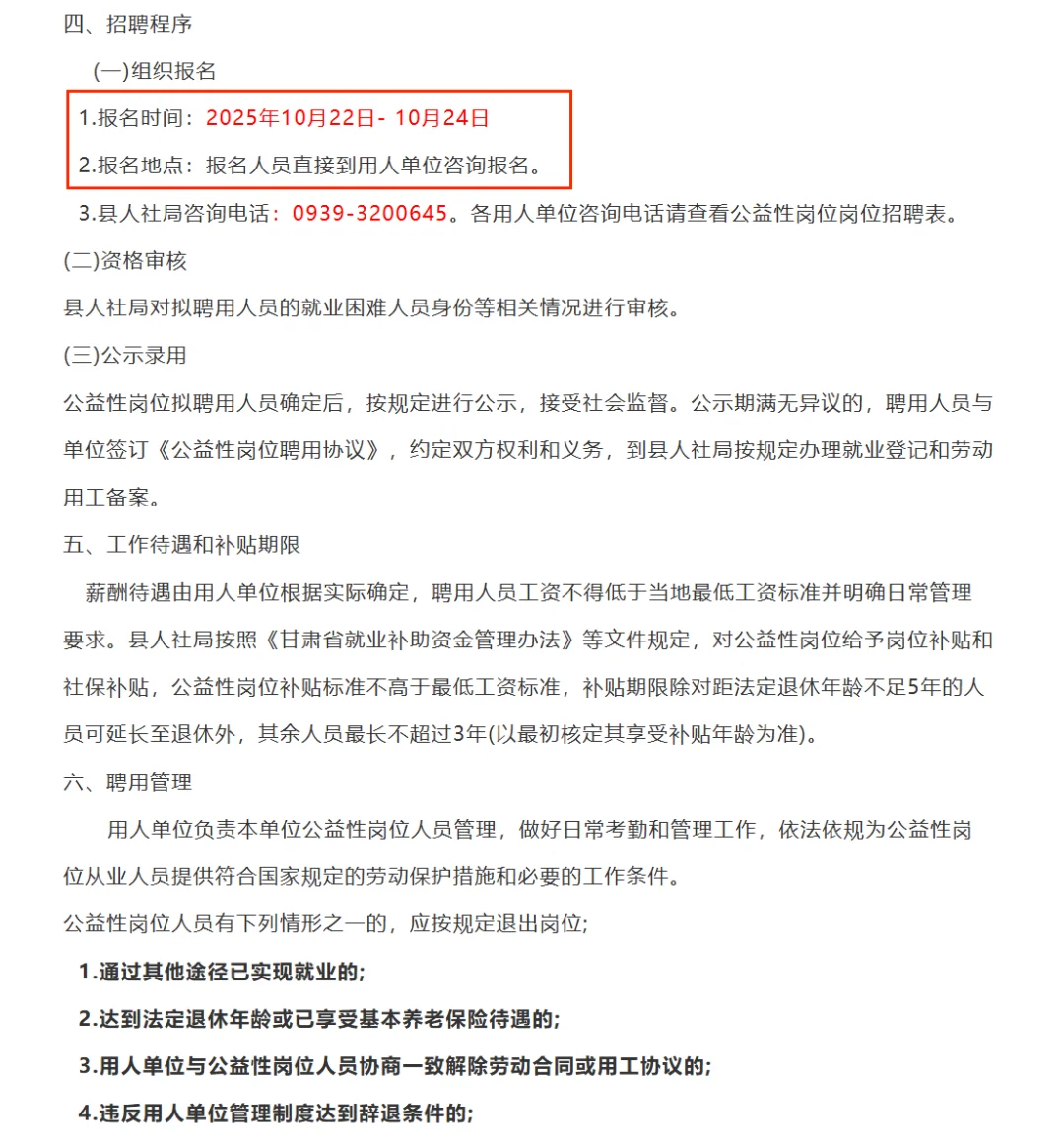 2025陇南市成县招聘城镇公益性岗位