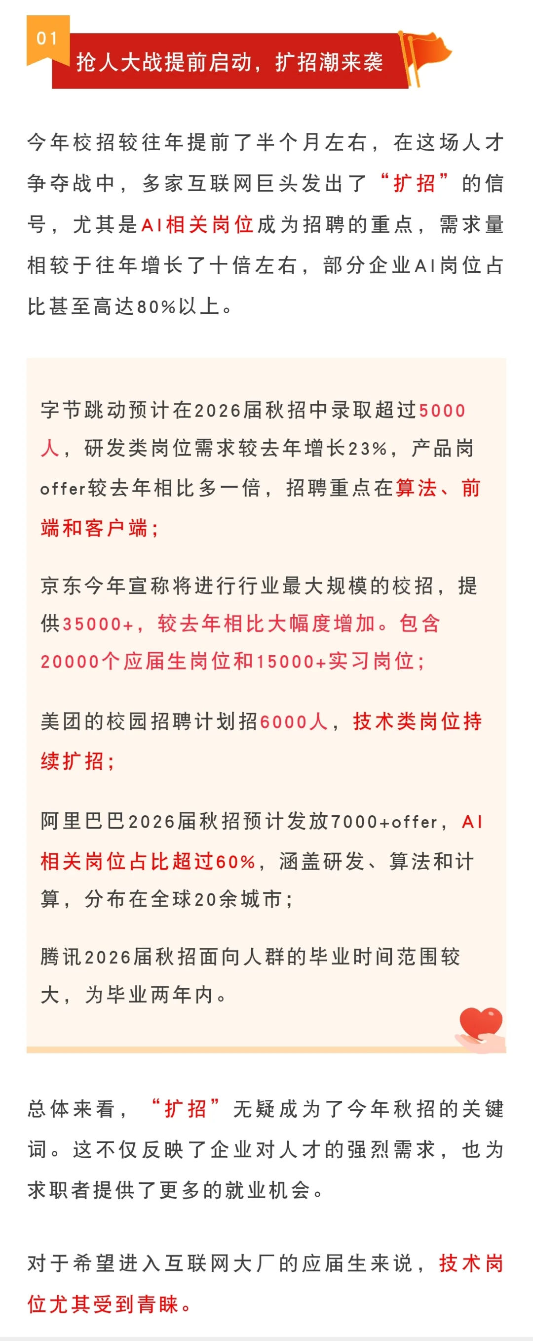 各大国企、央企、互联网大厂等秋季招聘详情