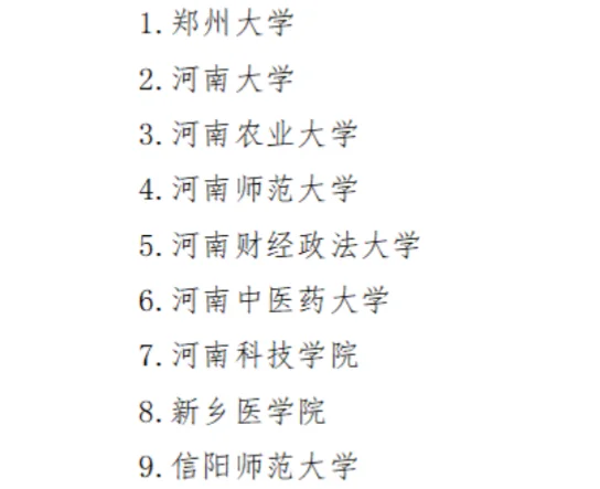 河南省直属教育单位