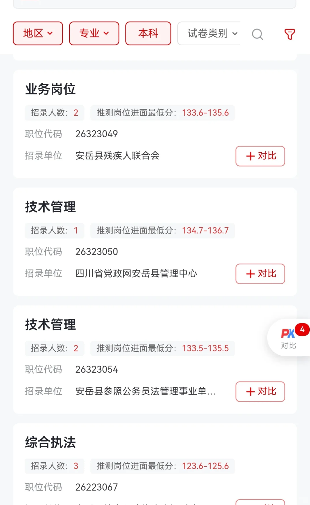 省考资阳进面分