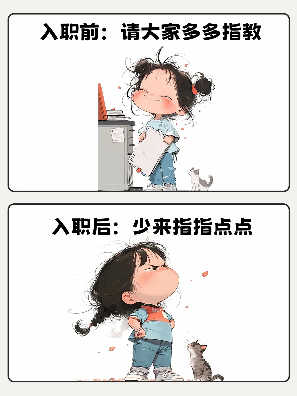入职前vs入职后🤣笑死…这是不是打工的你