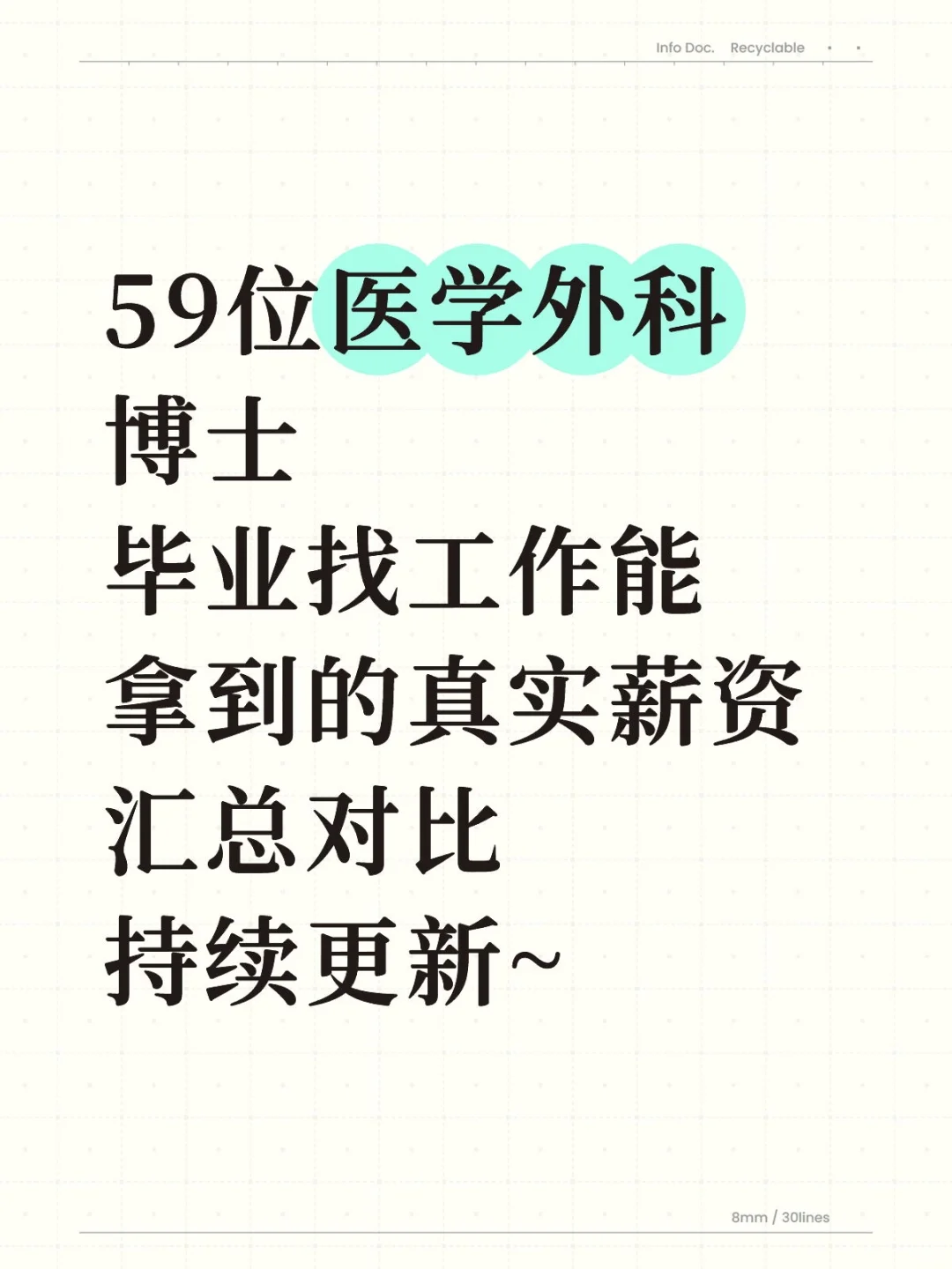 医学外科博士毕业找工作，能拿多少薪资？