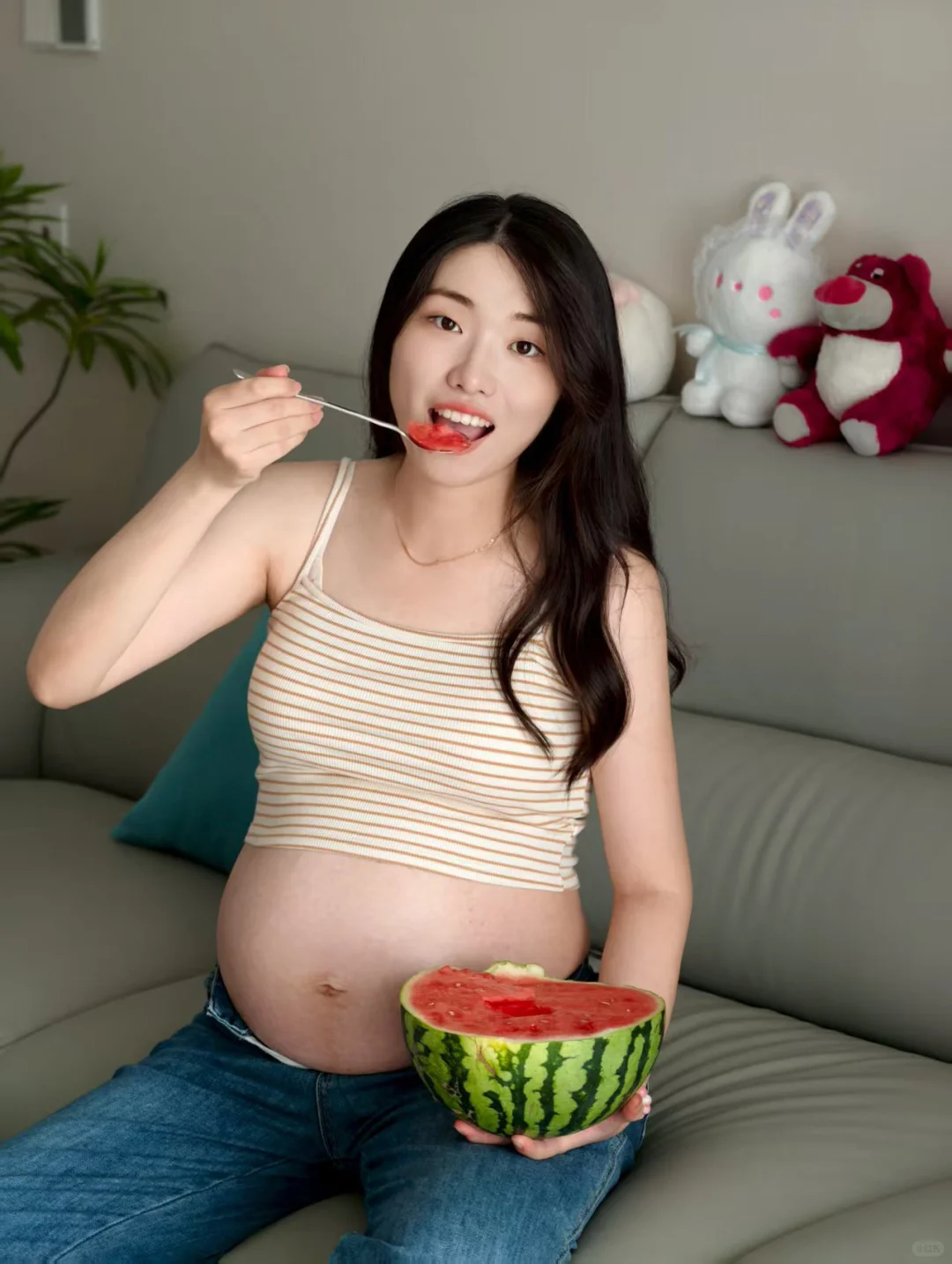 在家就能拍孕妇照，嘿嘿