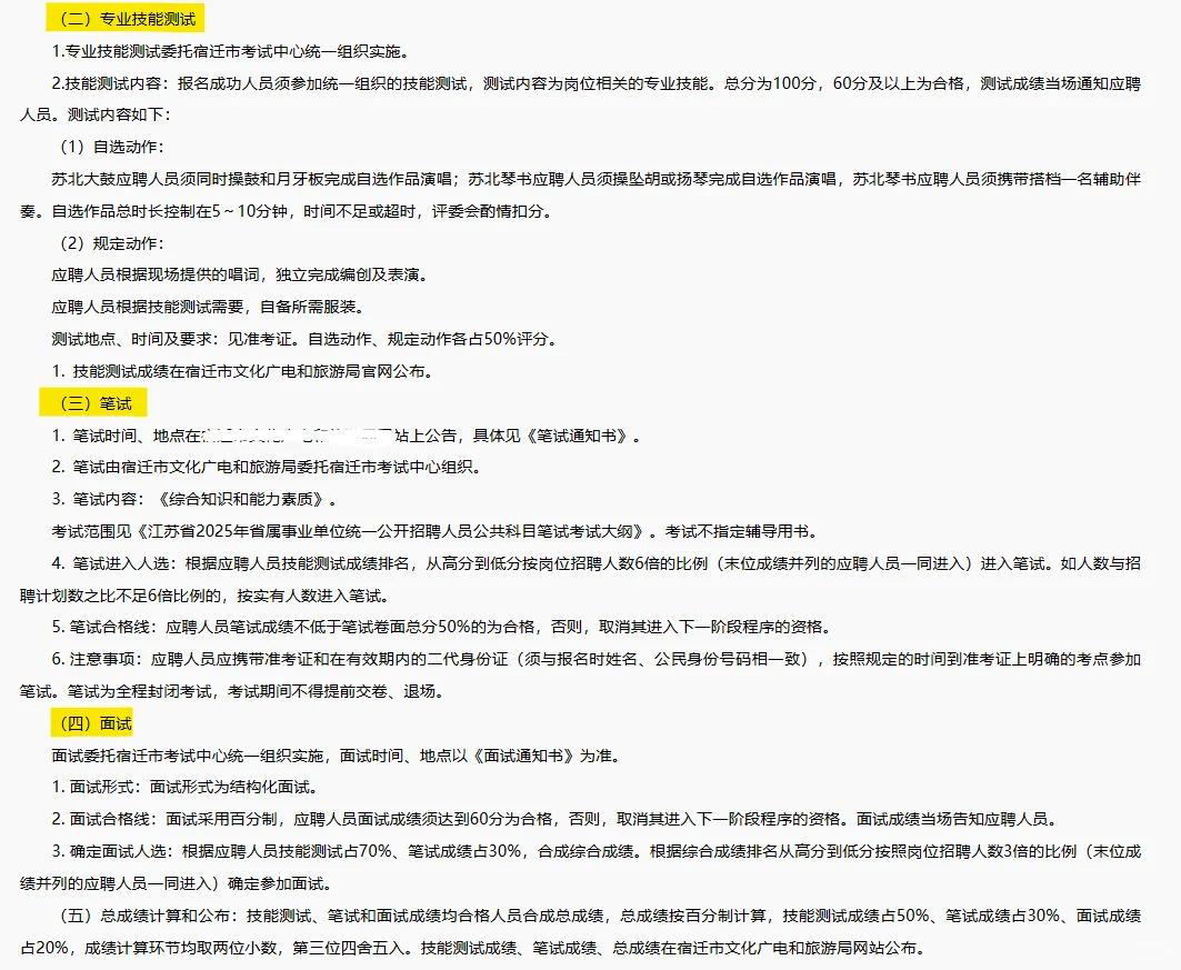 宿迁市文旅局招聘