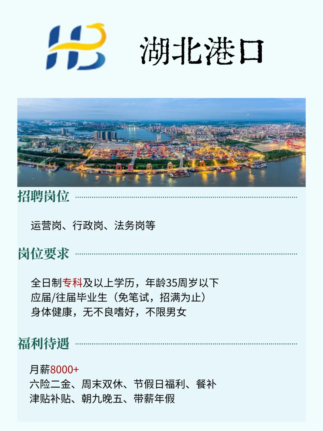 湖北港口来啦！六险二金！码住！