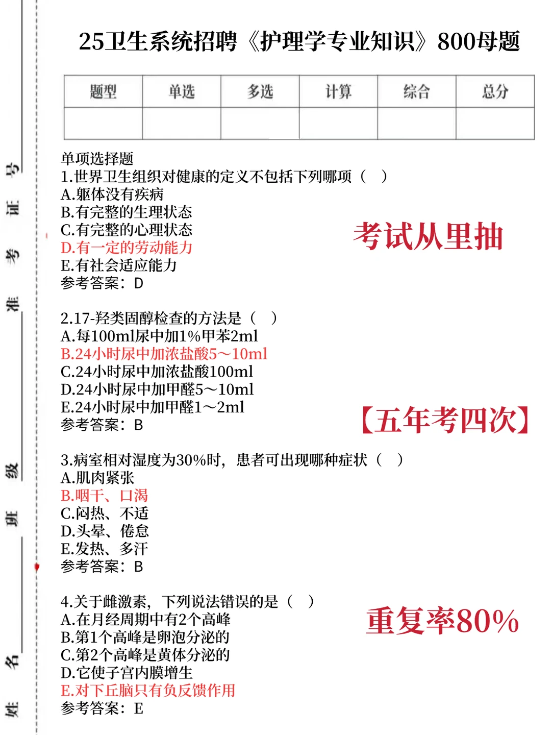 菏泽市第六人民医院，小道消息背完保底 85+