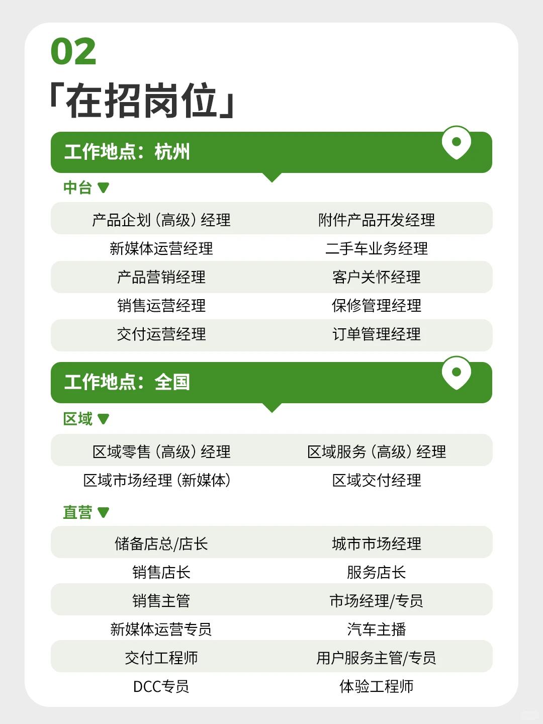 召集令| 零跑汽车营销服热招岗位开放