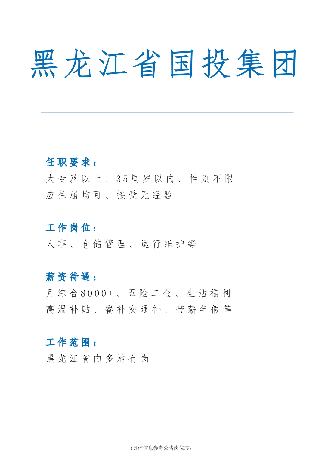 黑龙江国投集团！🎉谁来？