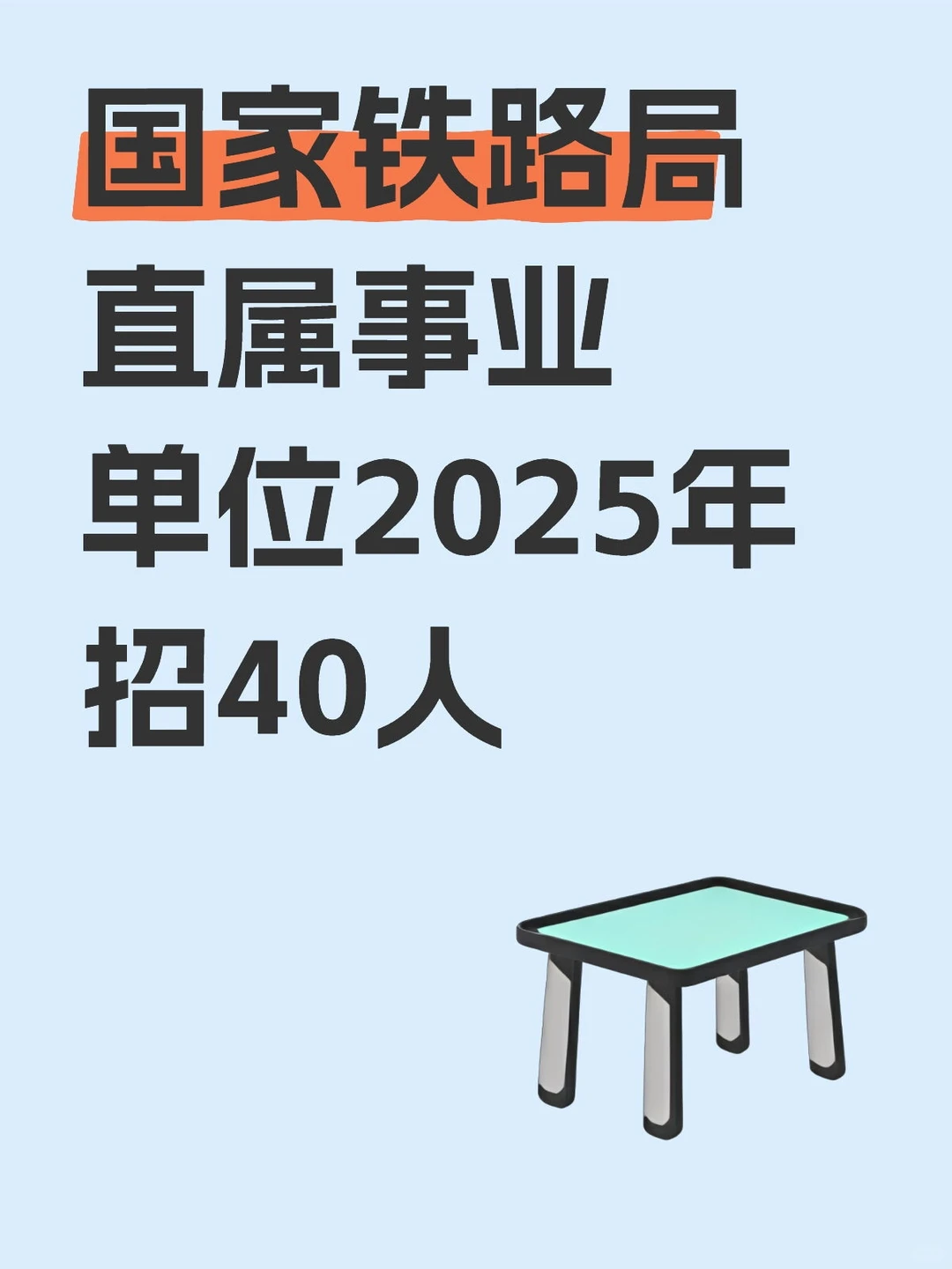 国家铁路局直属事业单位招40人，不限户籍