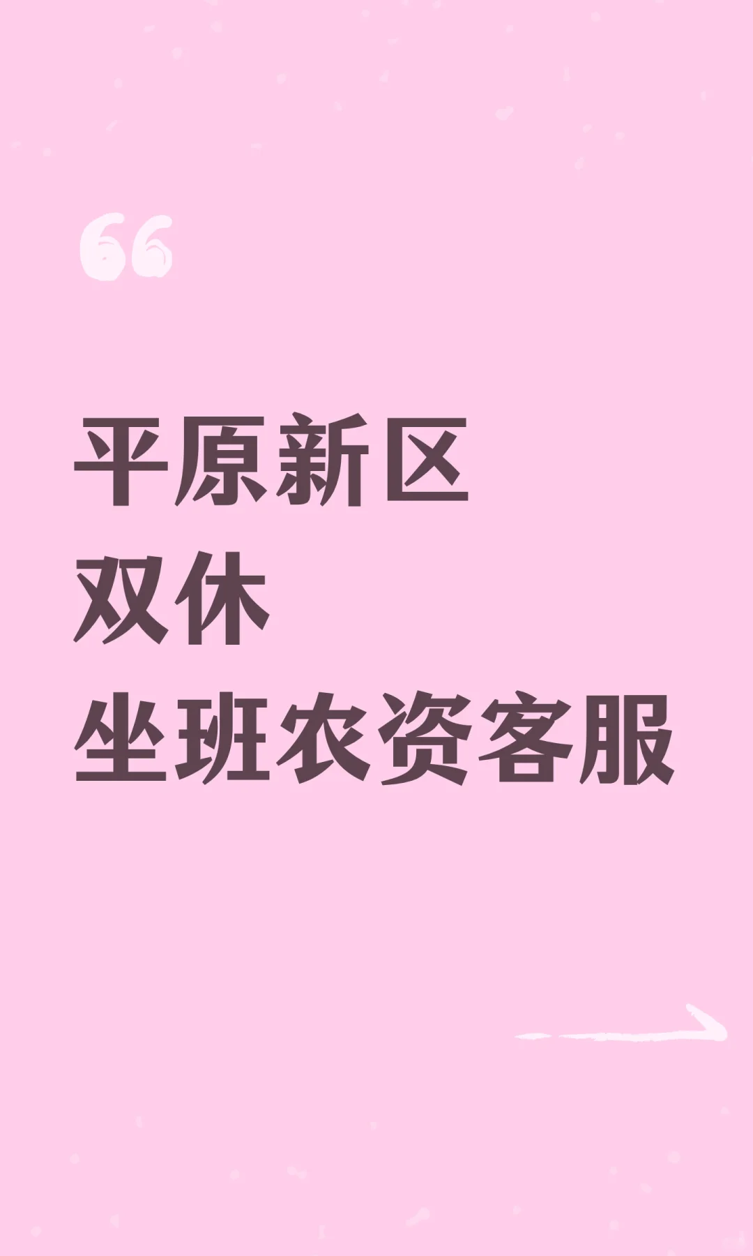 平原新区双休坐班