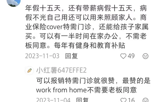 留子找外企还得按舒适度来选...