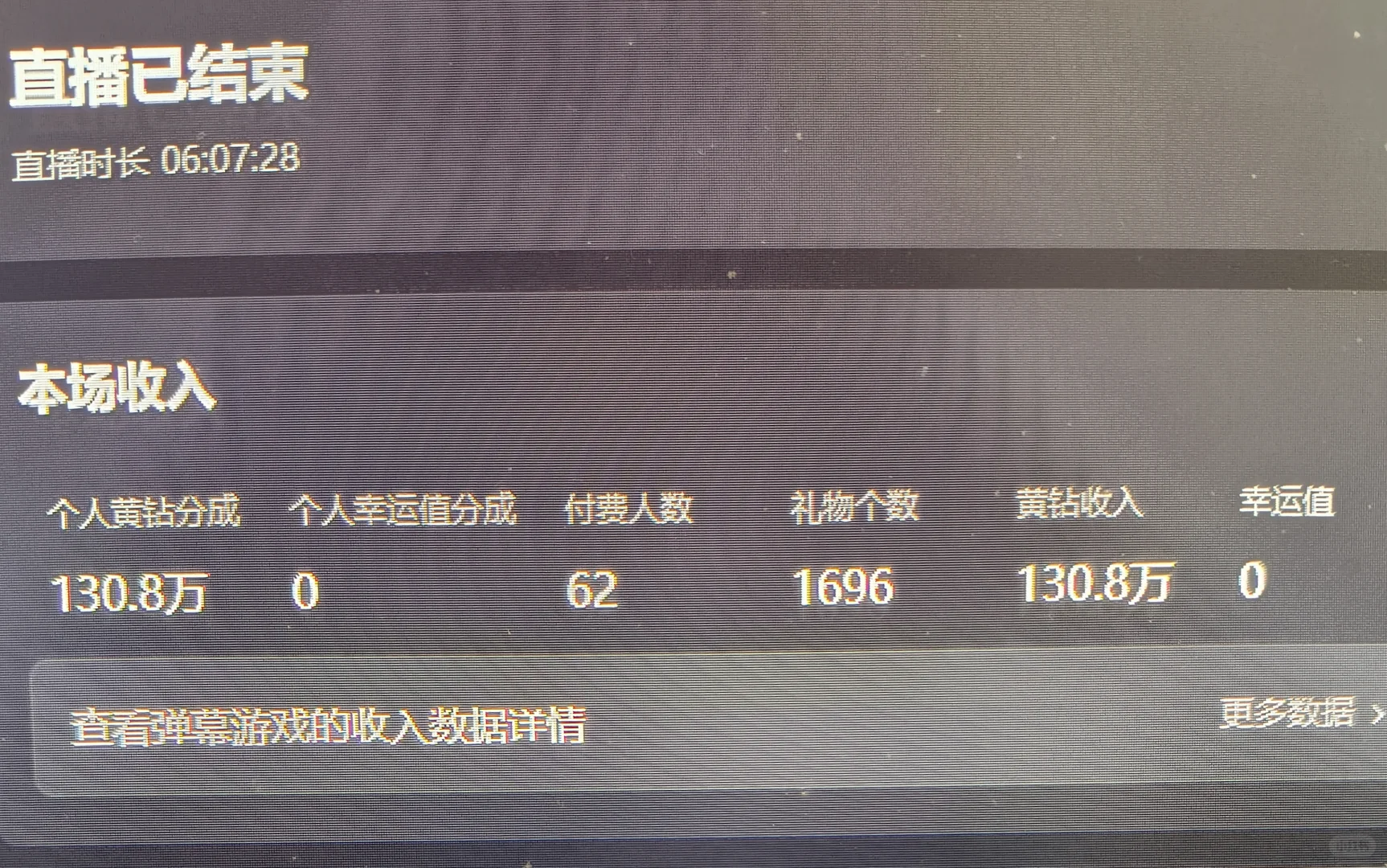 新手主播第二天收入，开森^_^