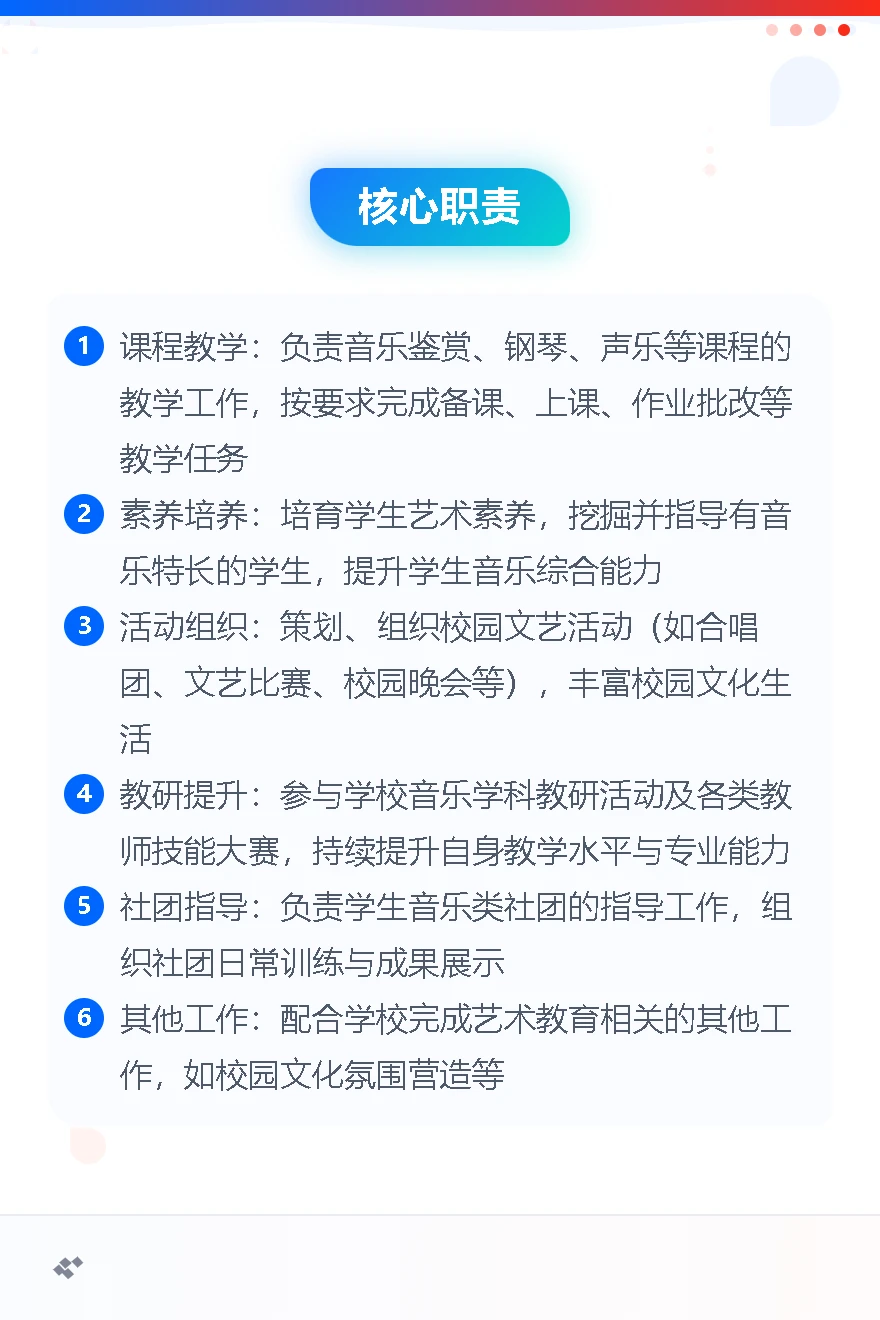 海南城市职业技术学校招聘 音乐老师1名4-7k