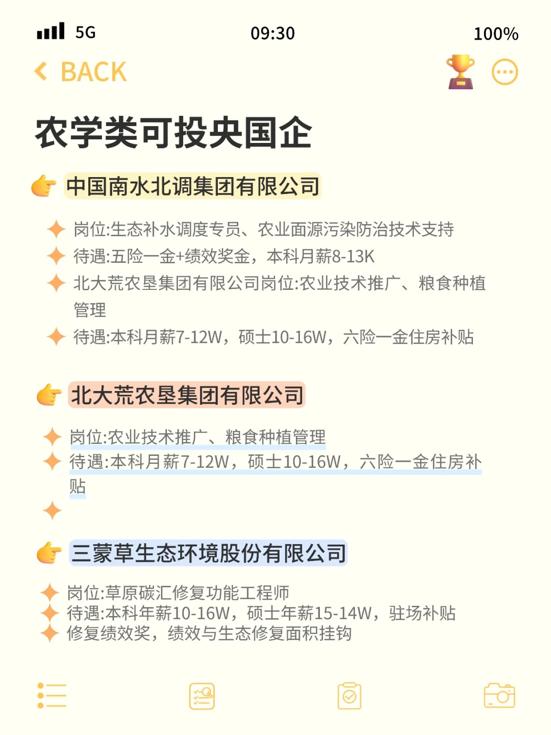 11月6农业类专业必投的央国企（附list）