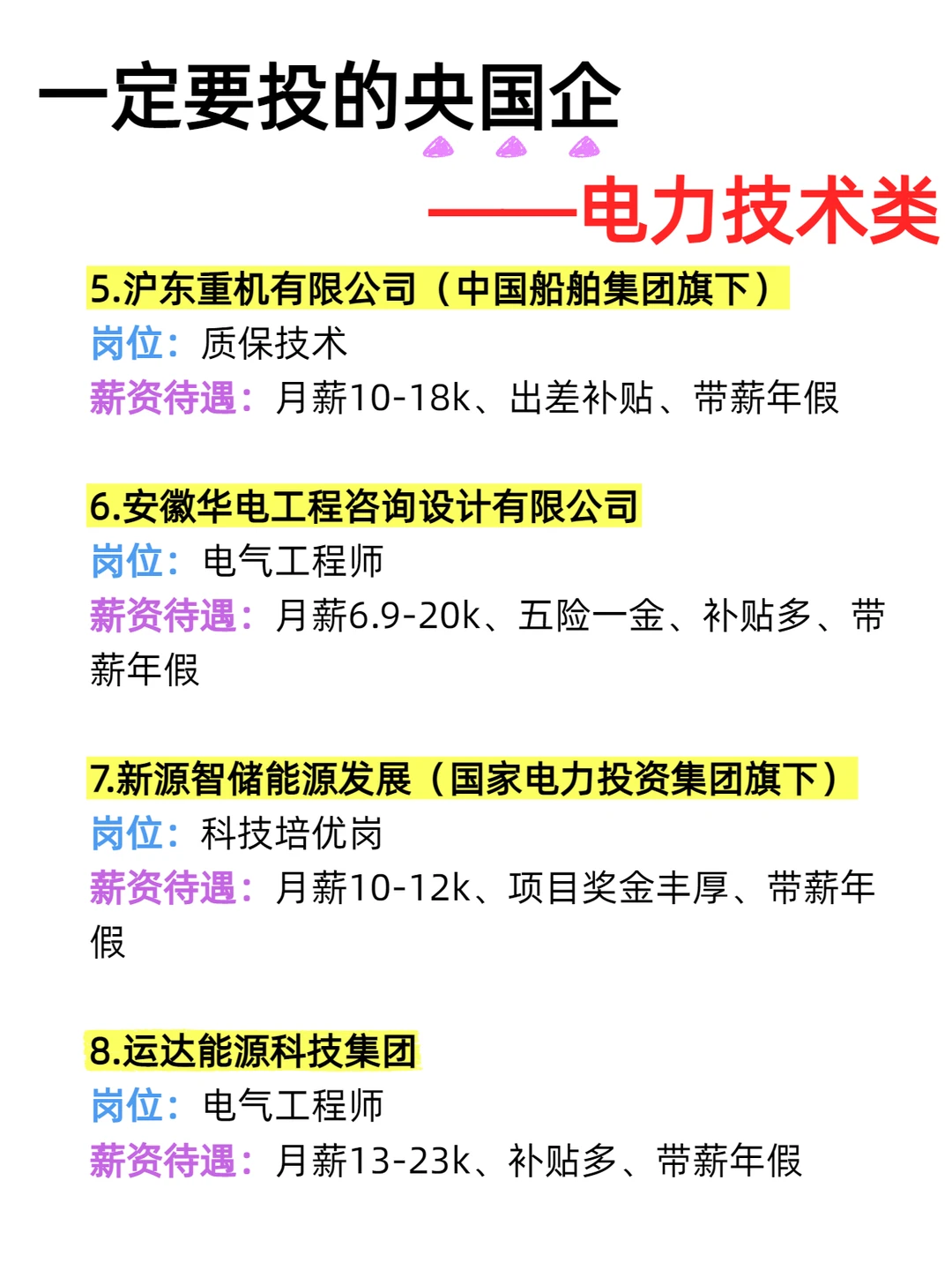 12.3 | 秋招电力技术可去的央国企