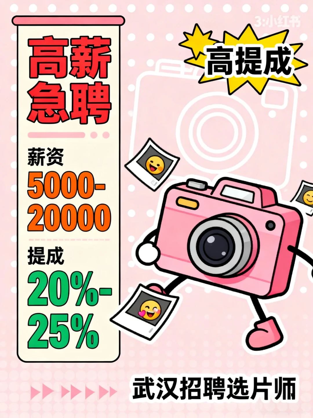 武汉有经验选片师速来！5k-20k高薪💰