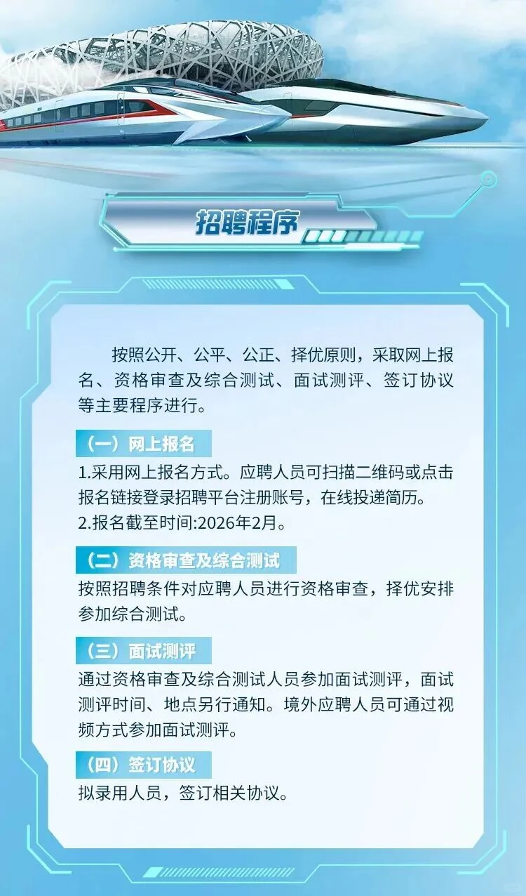 【校招】中国中车2026年高校毕业生招聘公告