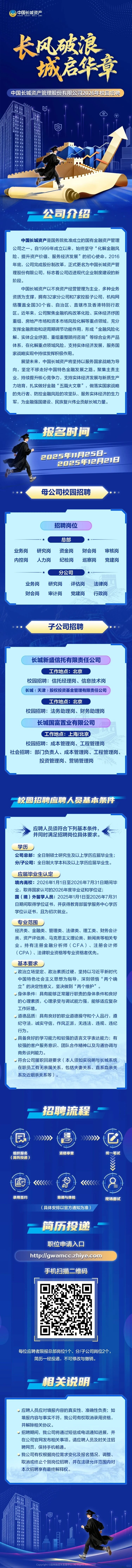 中国长城资产校园招聘正式启动！
