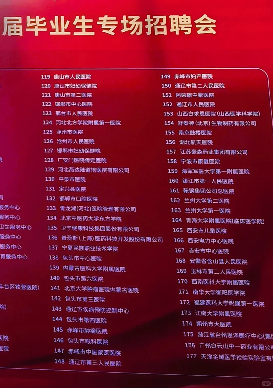 天津医科大学校园招聘双选会