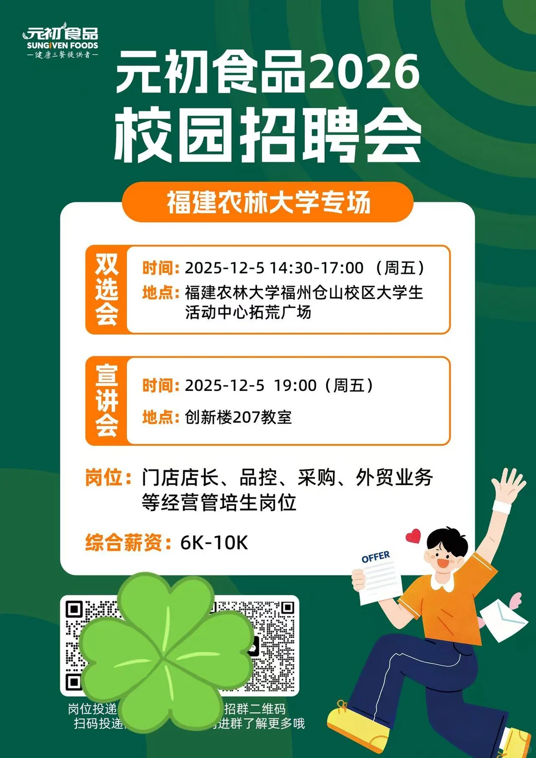 元初2026校招之福建商学院+福农林大学