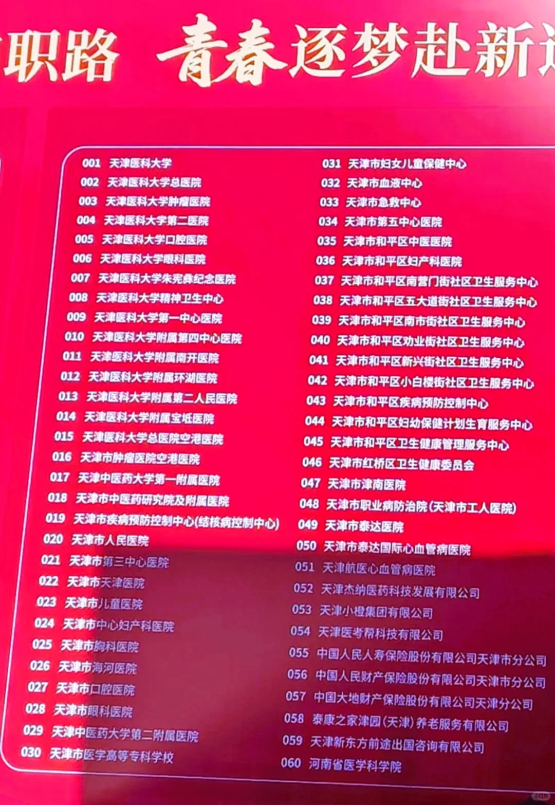 天津医科大学校园招聘双选会