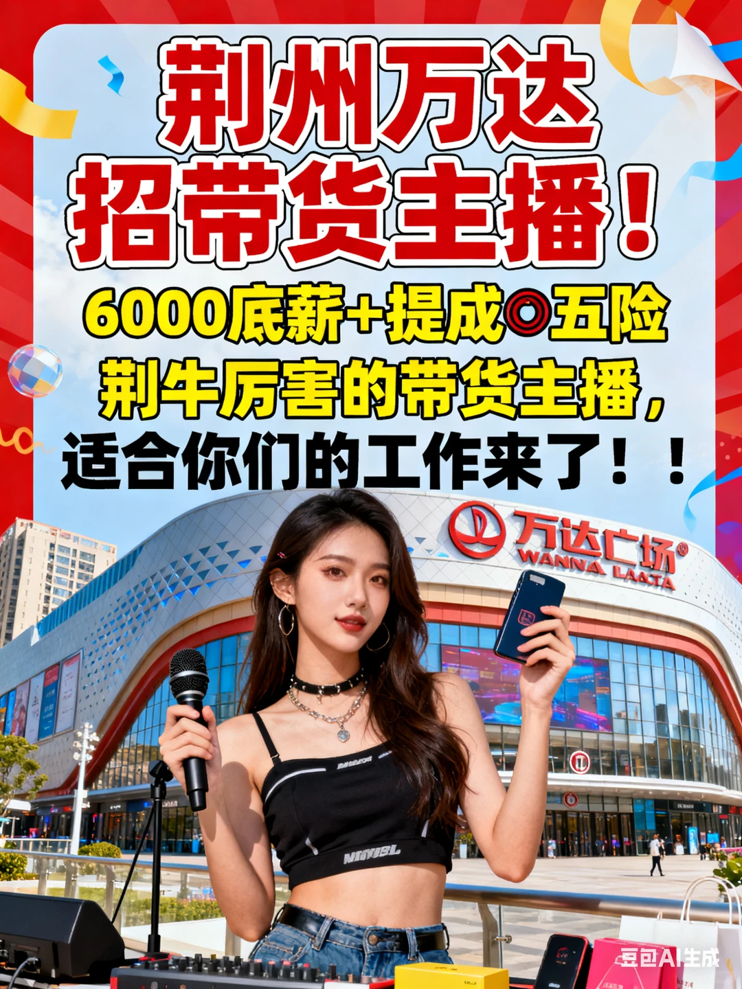 荆州的主播涨价啦！6千底薪名额有限！