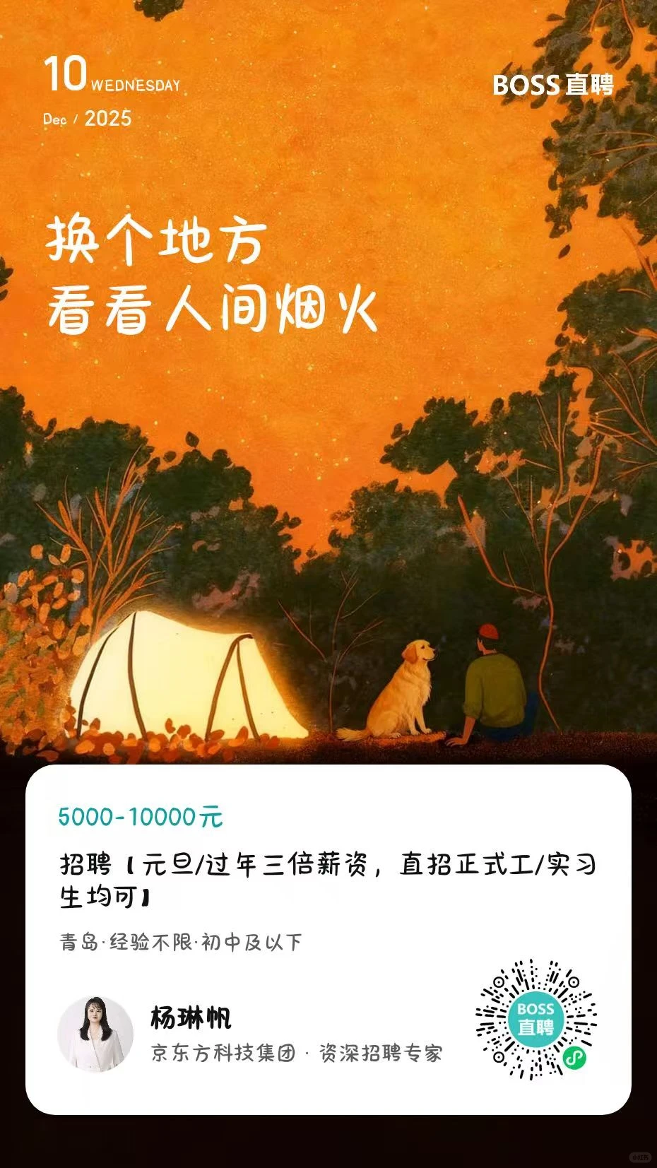 青岛京东方官方直招！