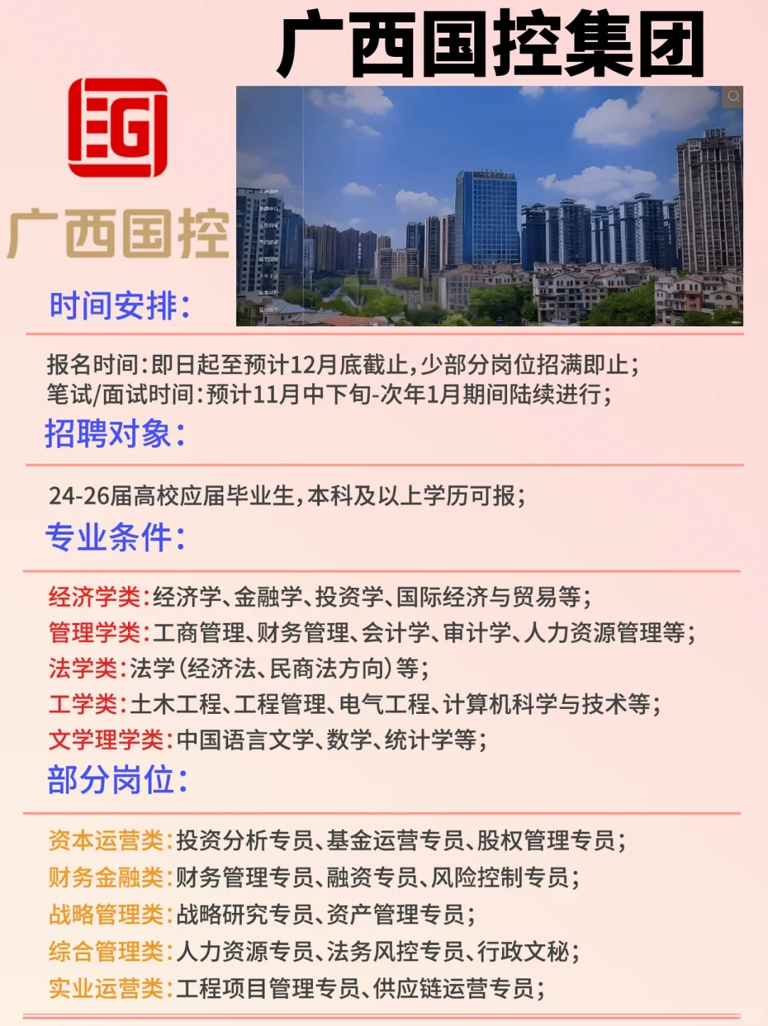 🏔️新国企，广西国控，首次校招启动！！