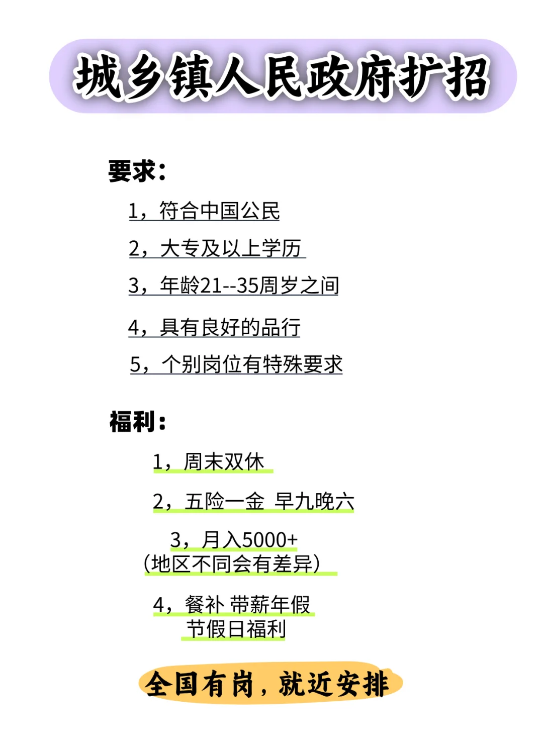 城乡镇人民政府单位，满足条件可报！