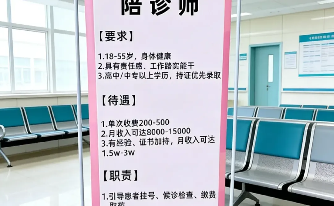北京急招陪诊师❗️正规平台保单量🔥