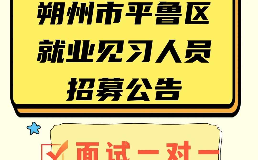 朔州市平鲁区就业见习人员招聘公告