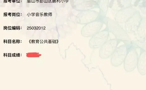 眉山市音乐教招