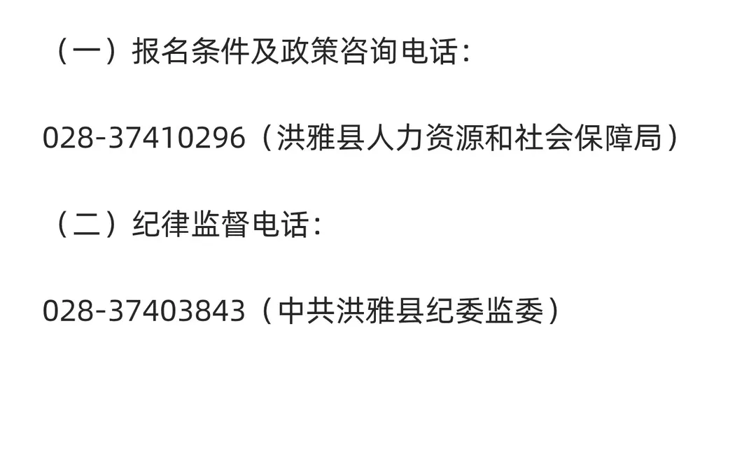 眉山市洪雅县2025年从服务基层项目等人员中