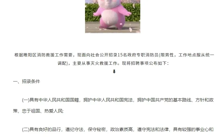 2025商丘睢阳区消防救援大队招聘