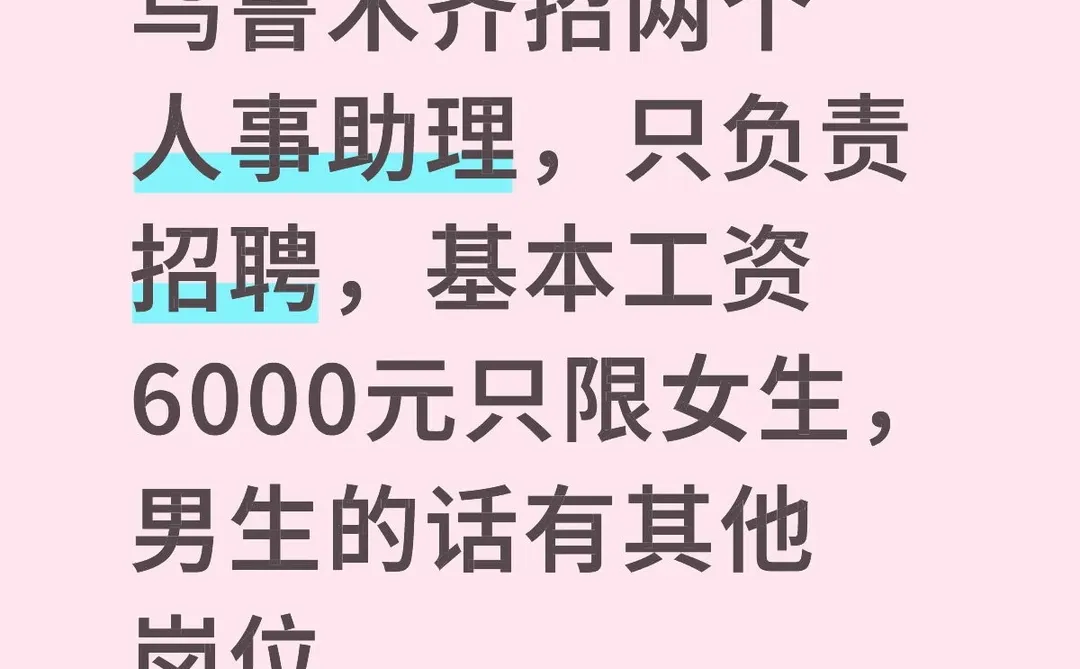 招两个搞笑的人事女生