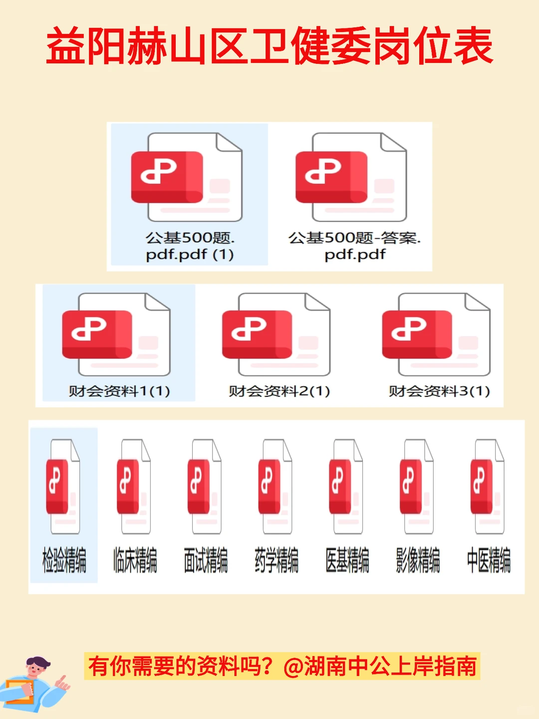 益阳赫山区卫健委招49人，有编！会计有岗！