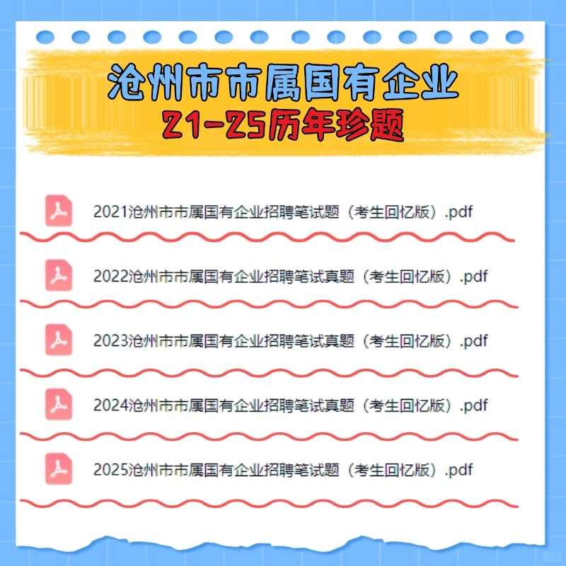 25沧州市市属国有企业报名笔试内容备考资料